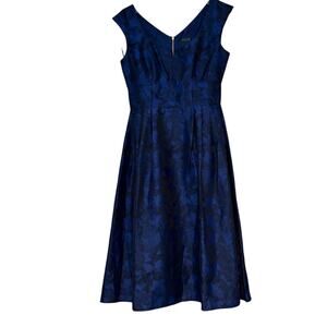 Gabby Skye Brocade Floral A-Line Dress
